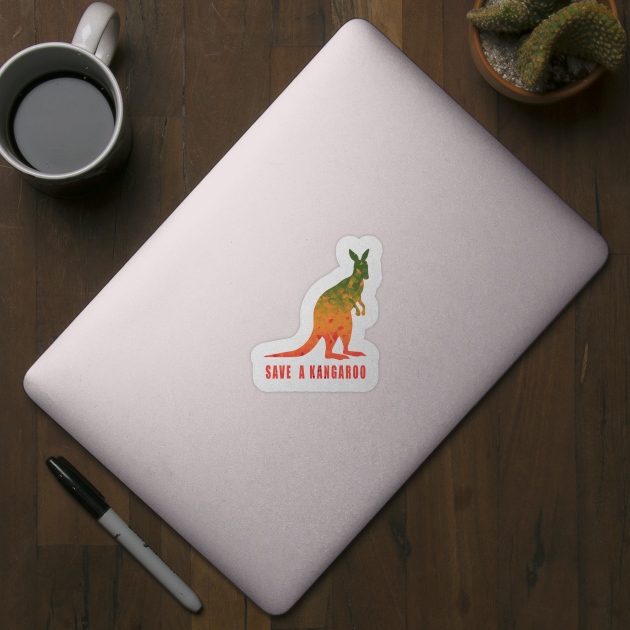 Save A Kangaroo Animal Lovers Support Australia by Creativefamz